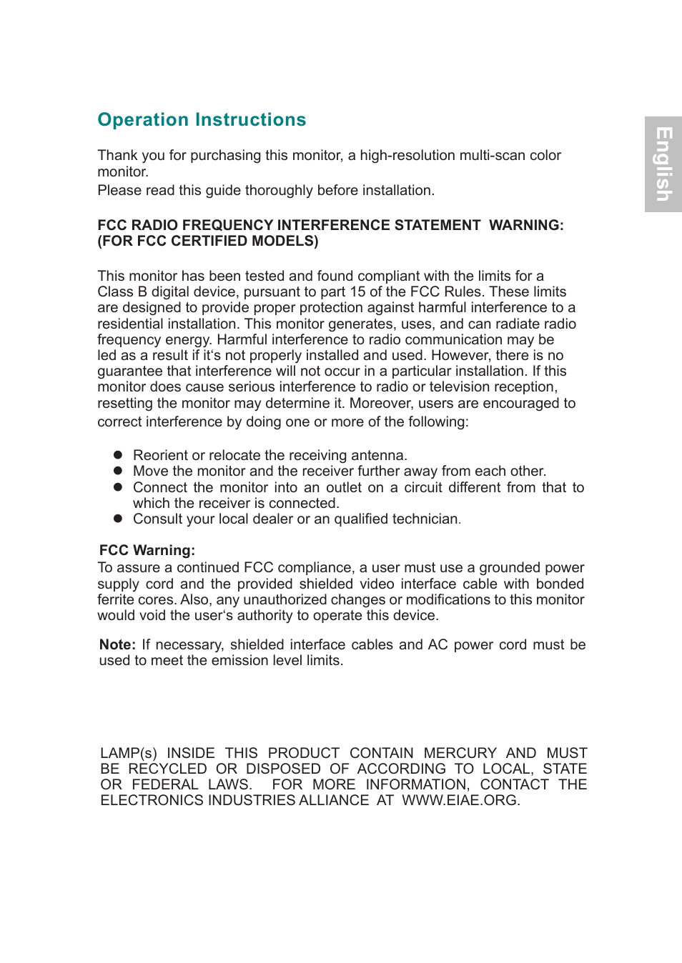 AOC 2219V1 User Manual | 45 pages