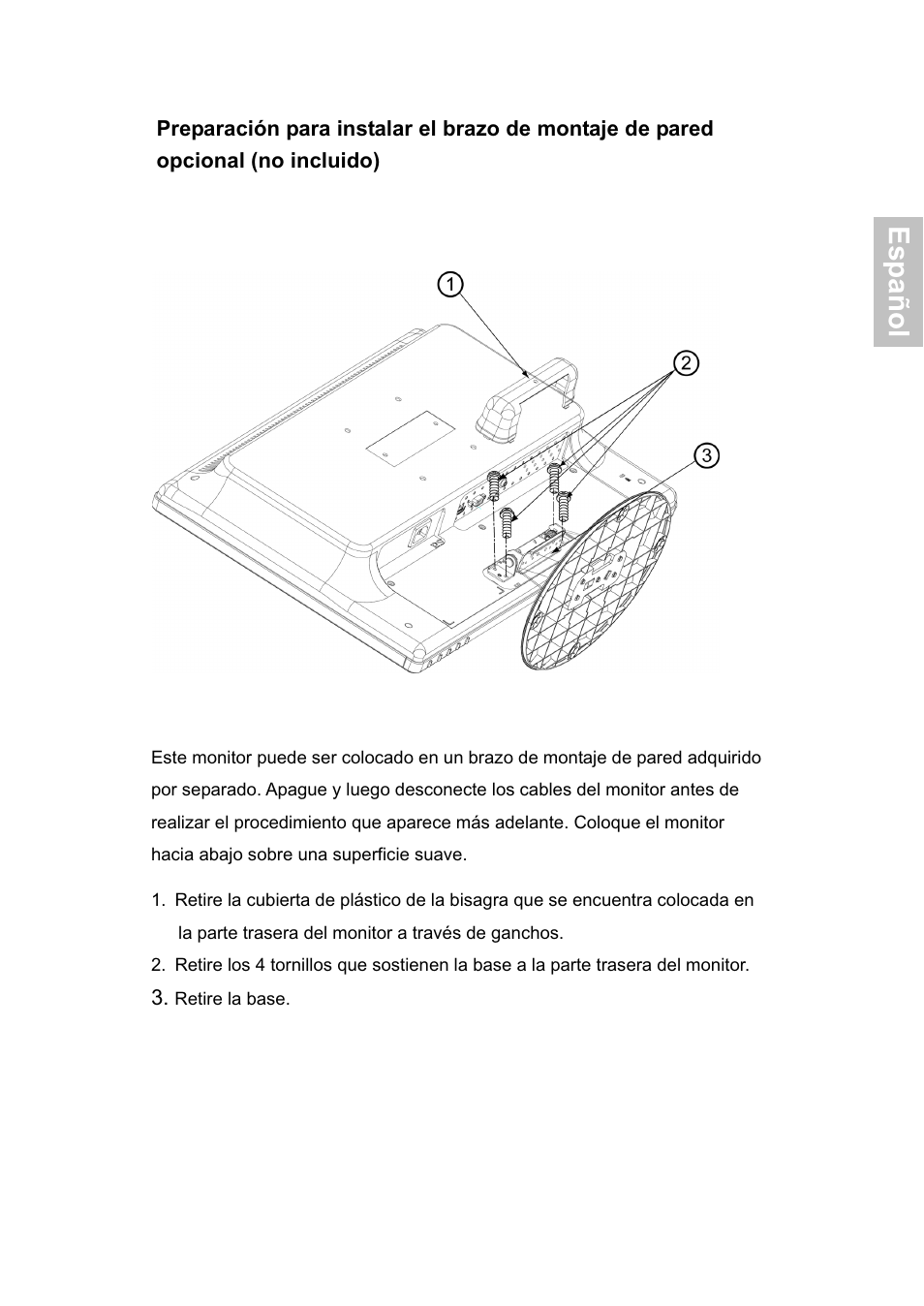 Español | AOC 2219V1 User Manual | Page 35 / 45