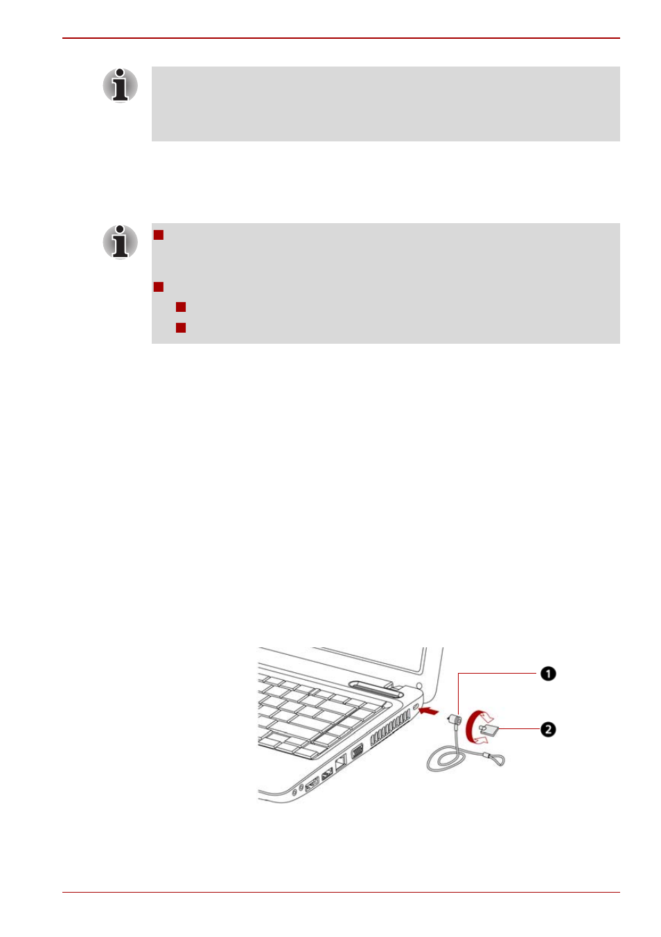 Security lock, Security lock -25, Setting to display video on hdmi | Settings for audio on hdmi, Connecting the security lock | Toshiba Satellite L630 User Manual | Page 73 / 204