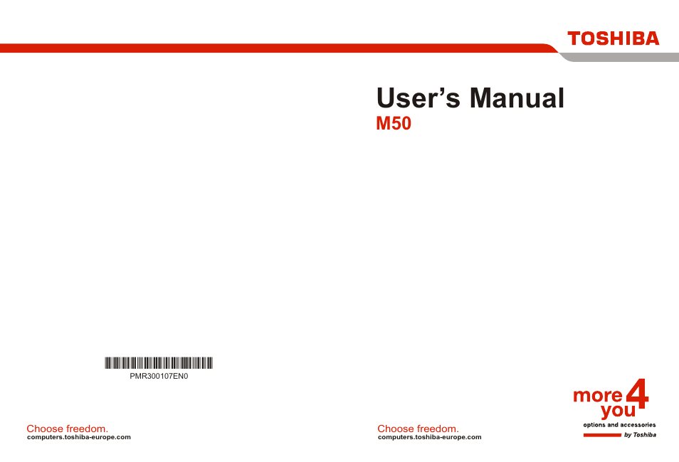 Toshiba Satellite Pro M50 User Manual | 158 pages