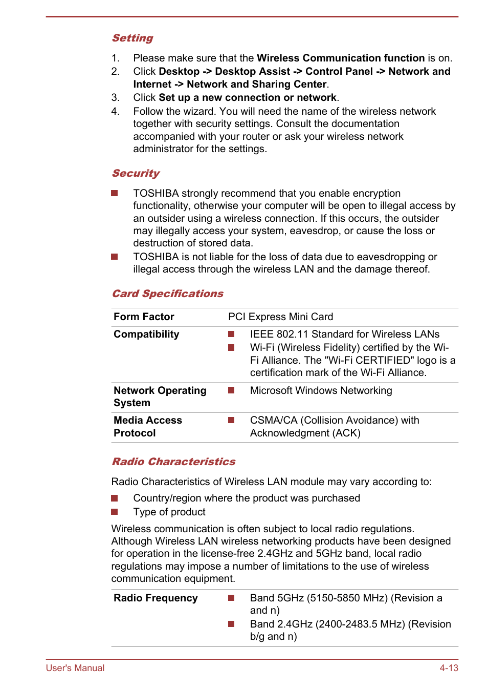 Toshiba Portege Z930-E User Manual | Page 70 / 131