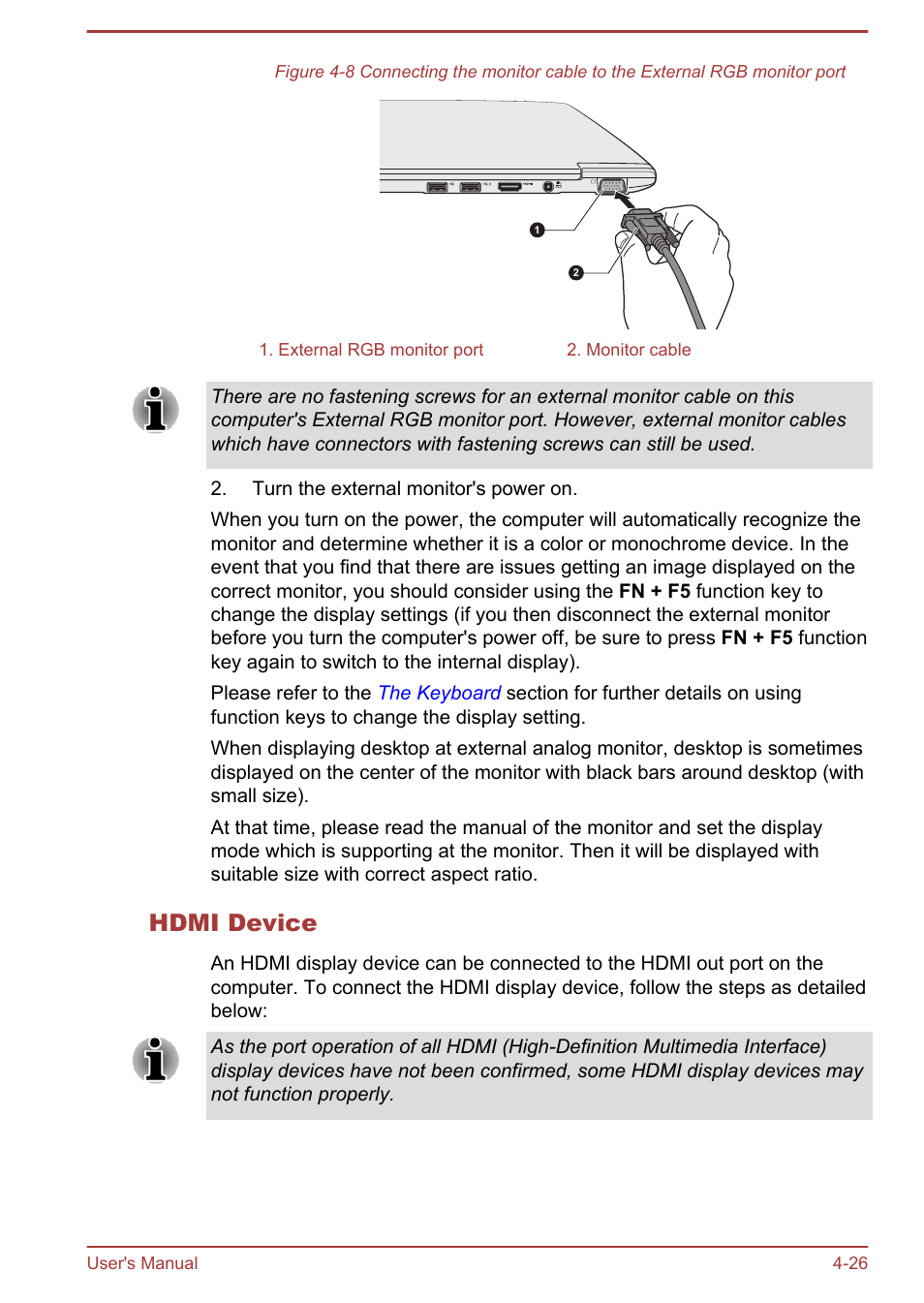 Hdmi device | Toshiba Portege Z930-E User Manual | Page 83 / 131