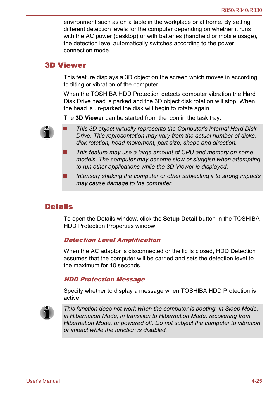 3d viewer, Details | Toshiba Satellite R830 User Manual | Page 146 / 212