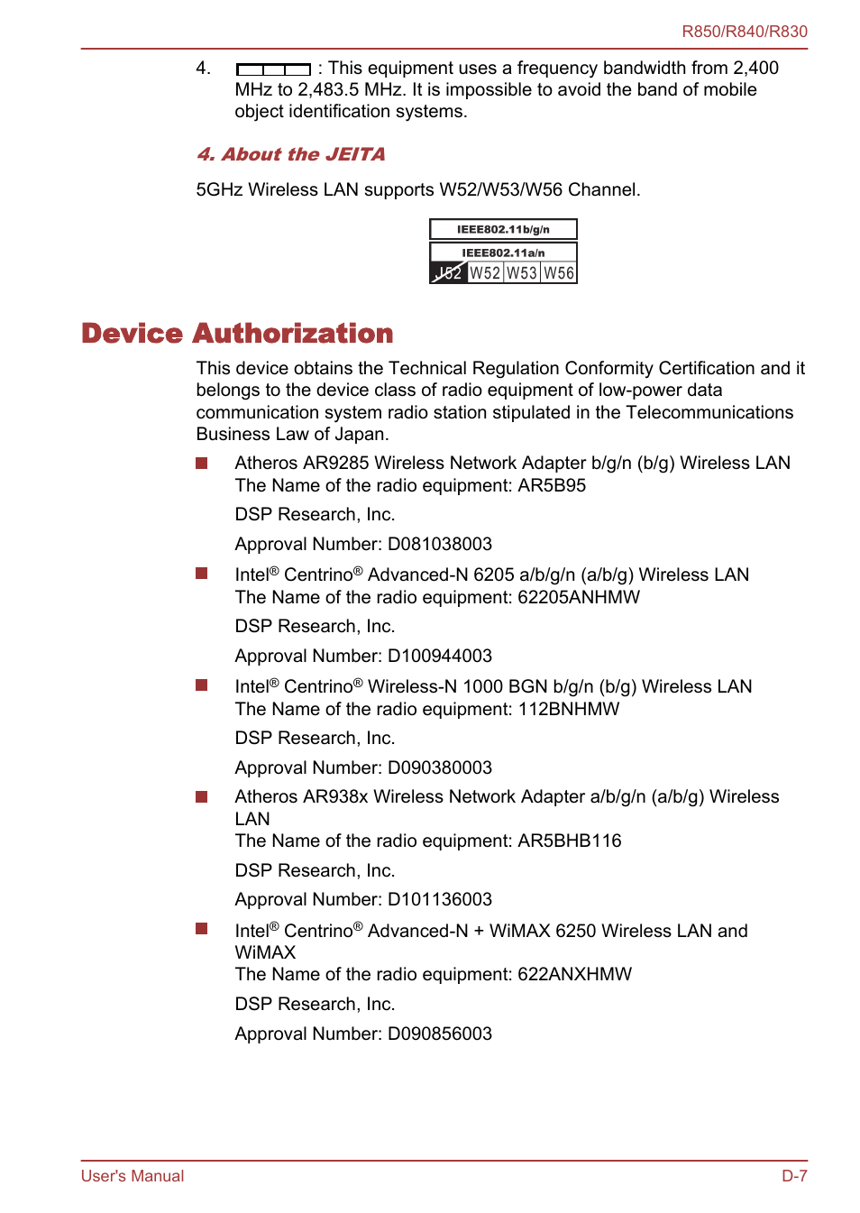 Device authorization | Toshiba Satellite R830 User Manual | Page 196 / 212