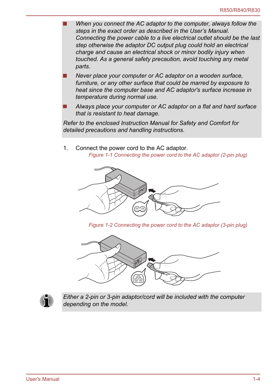 Toshiba Satellite R830 User Manual | Page 21 / 212