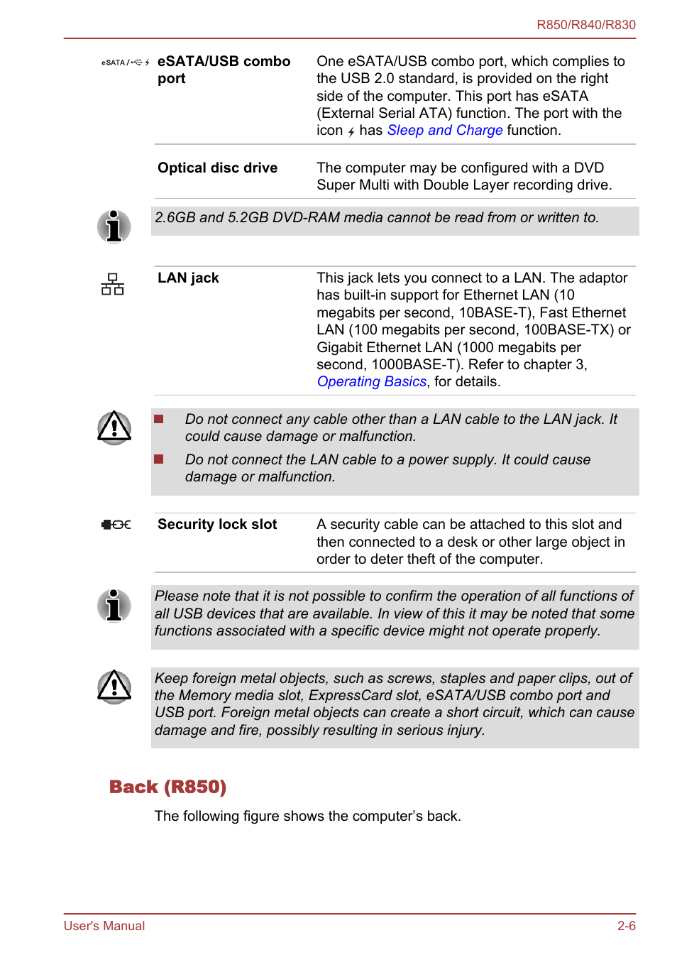 Back (r850) | Toshiba Satellite R830 User Manual | Page 34 / 212