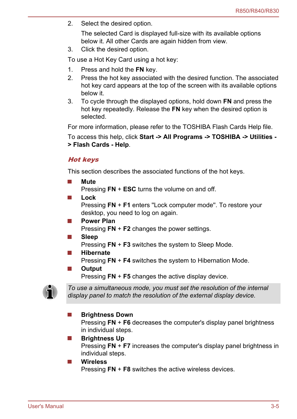 Toshiba Satellite R830 User Manual | Page 70 / 212