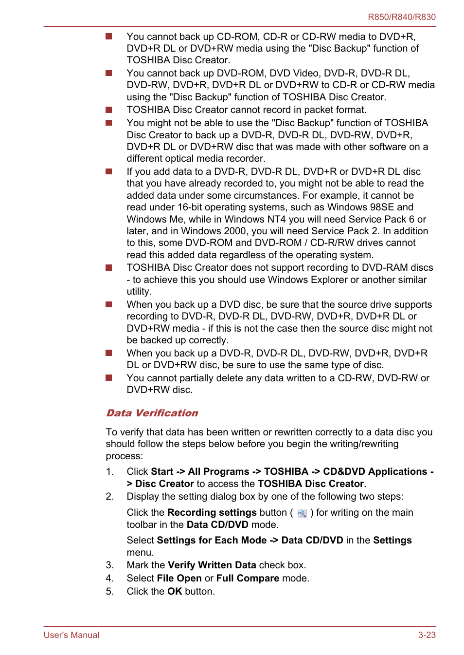 Toshiba Satellite R830 User Manual | Page 88 / 212