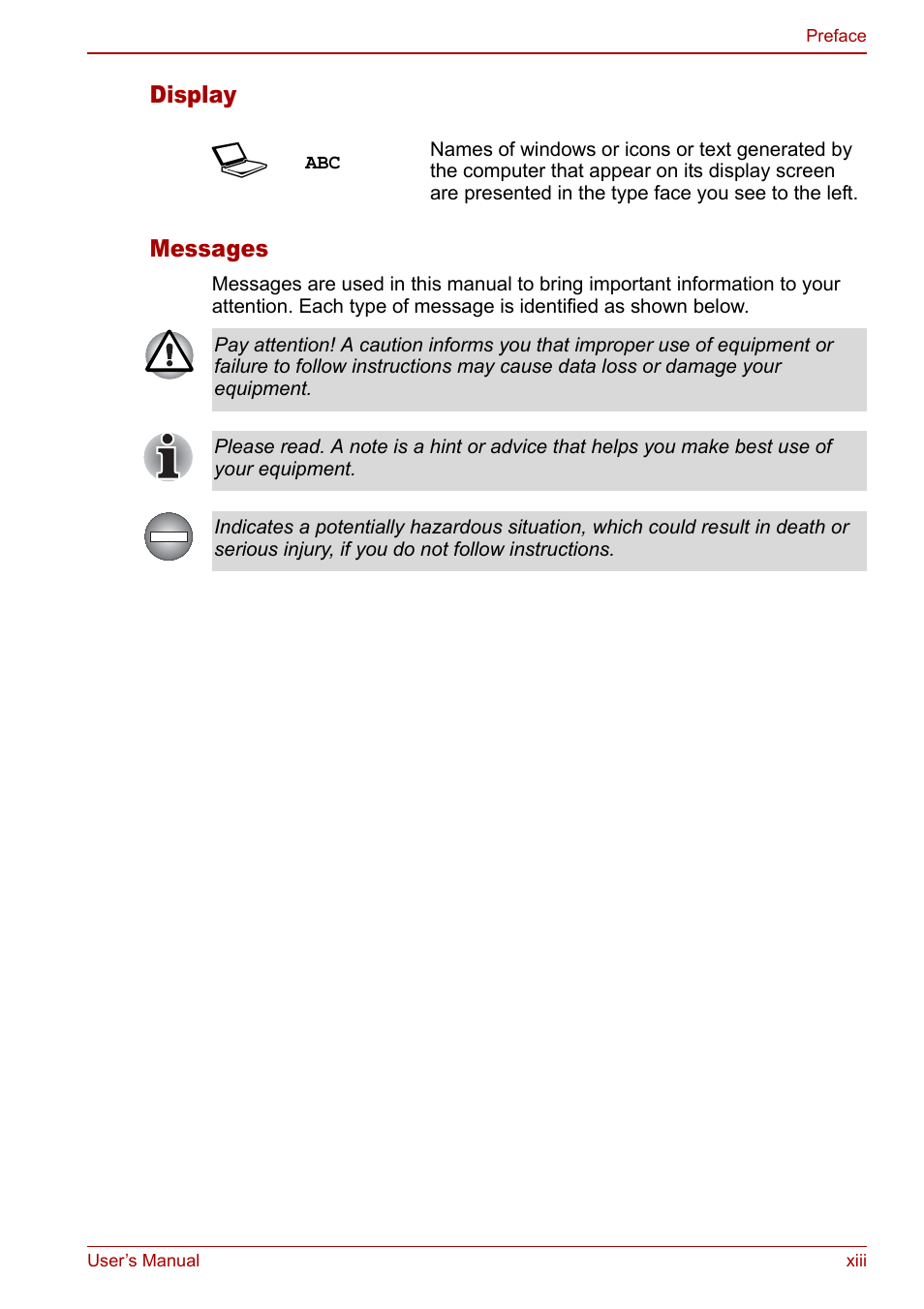 Toshiba Satellite Pro A120 (PSAC0) User Manual | Page 13 / 220