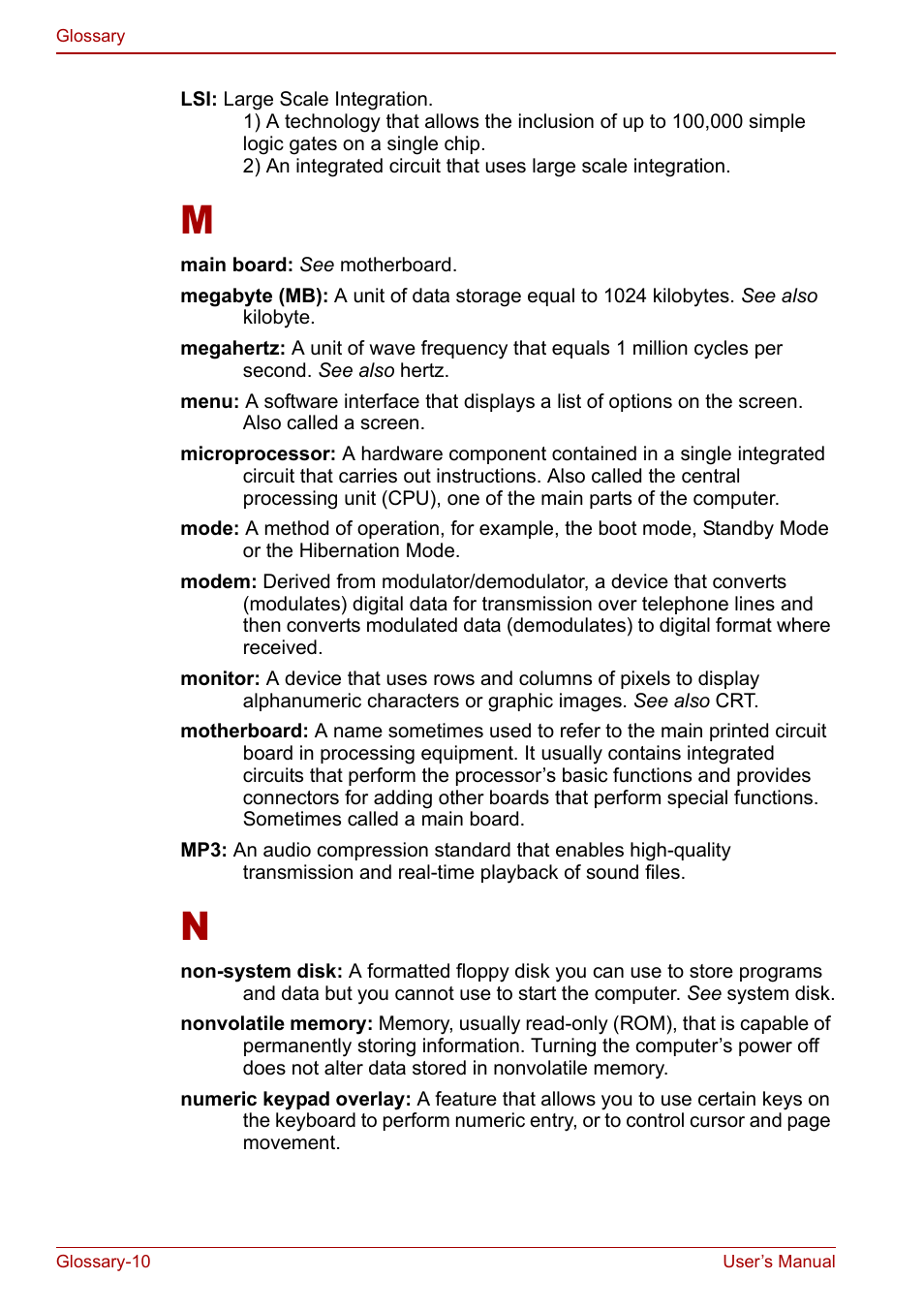 Toshiba Satellite Pro A120 (PSAC0) User Manual | Page 212 / 220
