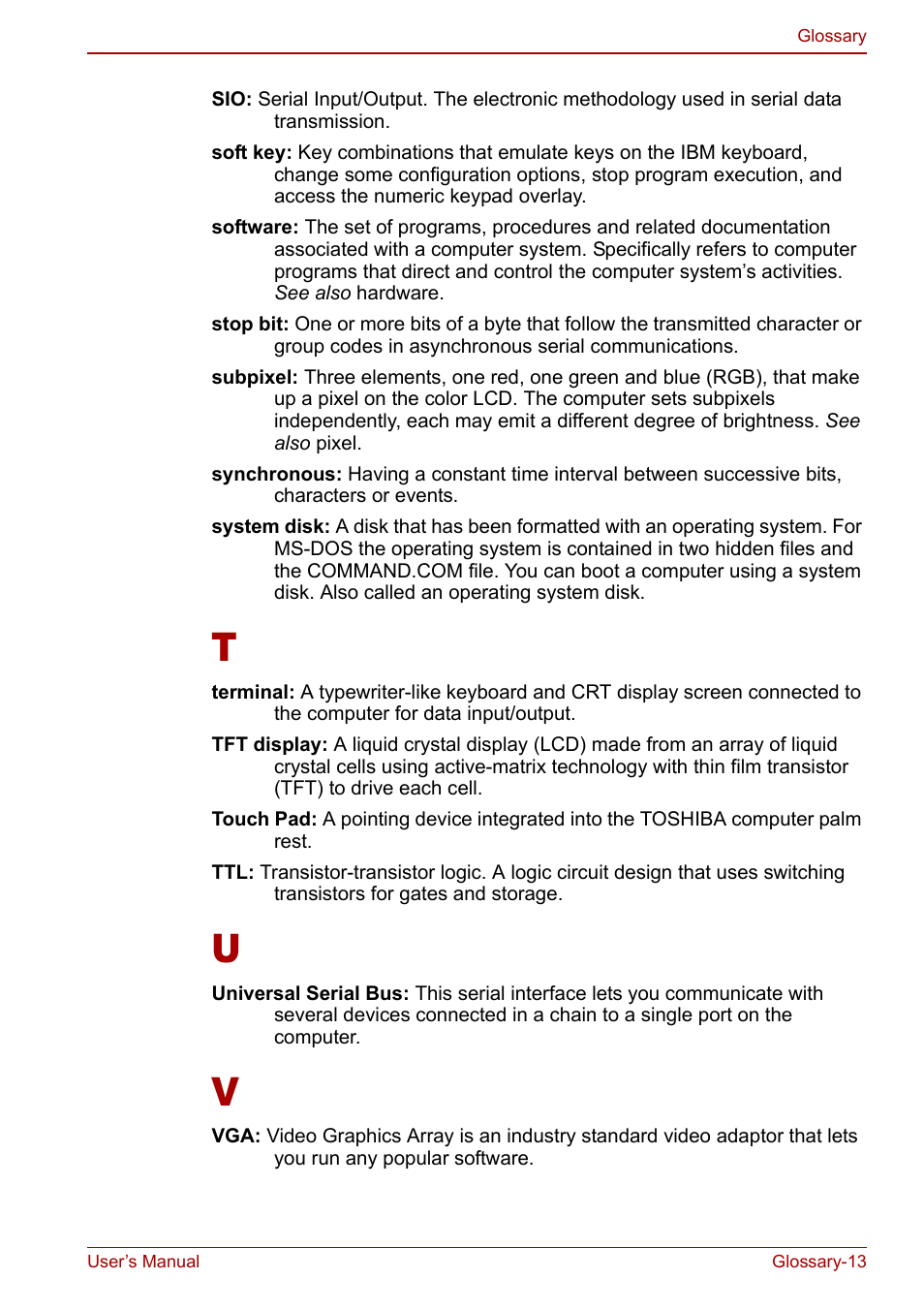 Toshiba Satellite Pro A120 (PSAC0) User Manual | Page 215 / 220