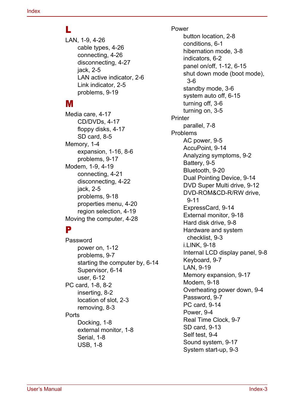 Toshiba Satellite Pro A120 (PSAC0) User Manual | Page 219 / 220