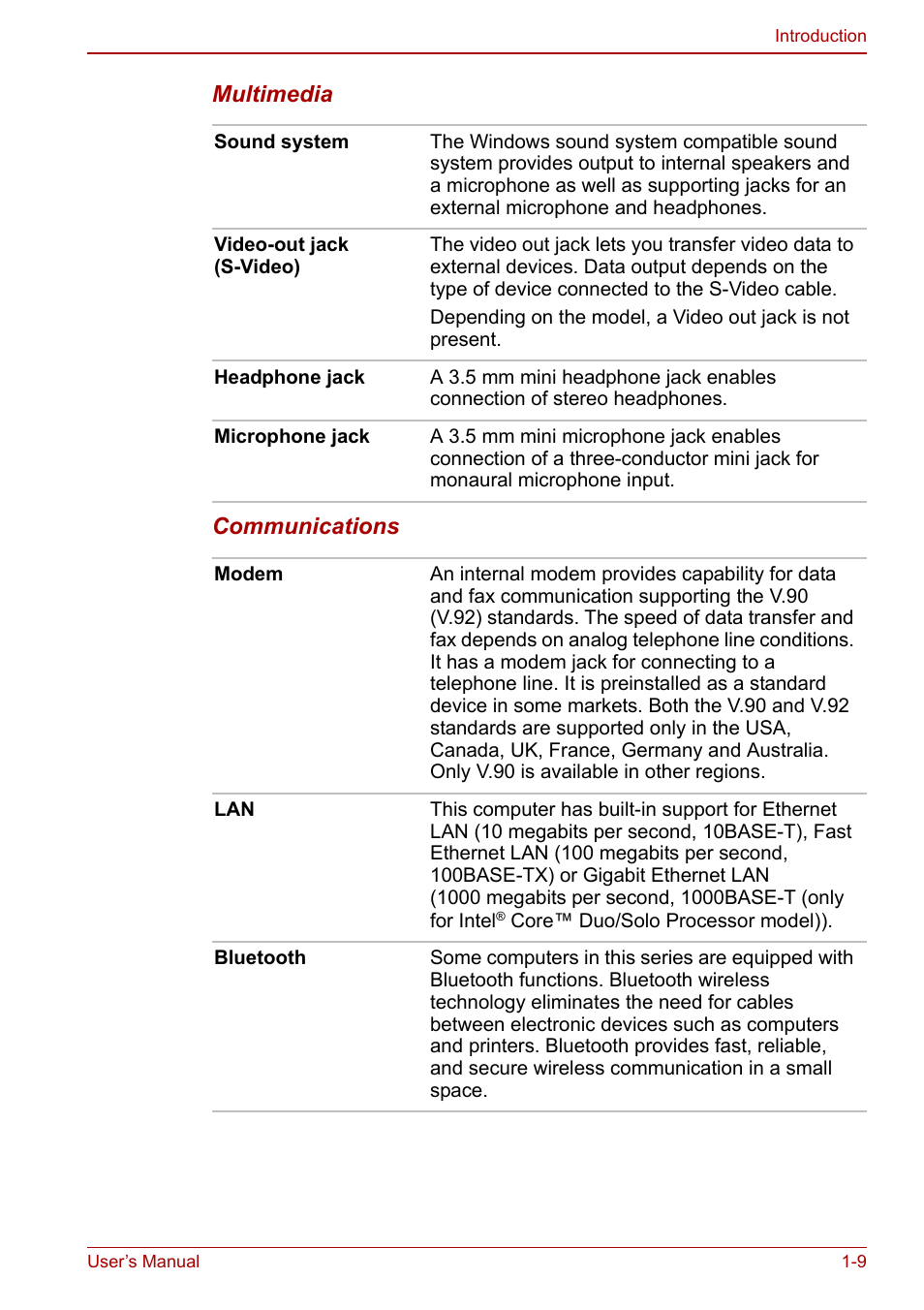Toshiba Satellite Pro A120 (PSAC0) User Manual | Page 25 / 220