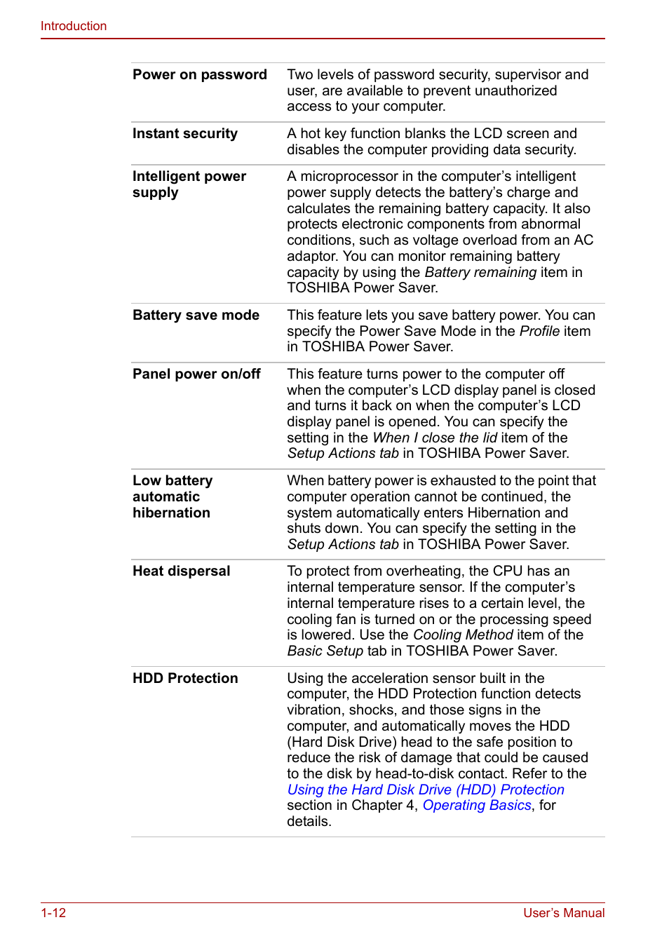 Toshiba Satellite Pro A120 (PSAC0) User Manual | Page 28 / 220
