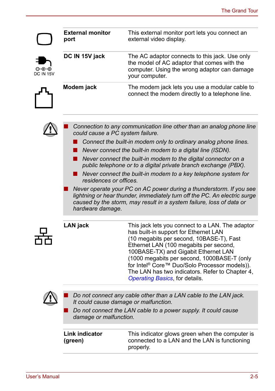 Toshiba Satellite Pro A120 (PSAC0) User Manual | Page 37 / 220