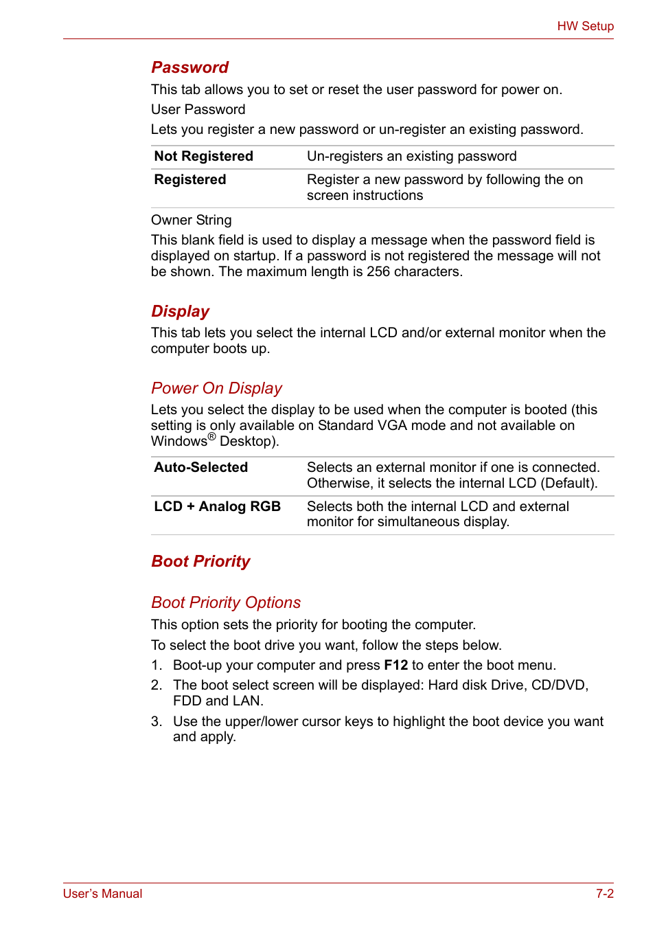 Boot priority, Sect | Toshiba Satellite A300D User Manual | Page 114 / 179