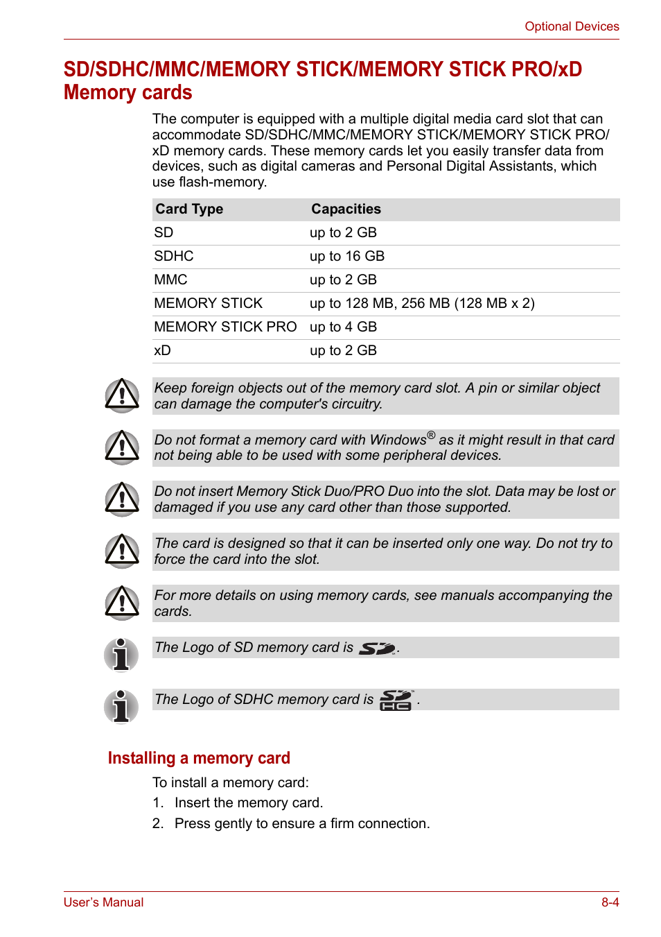 Toshiba Satellite A300D User Manual | Page 119 / 179