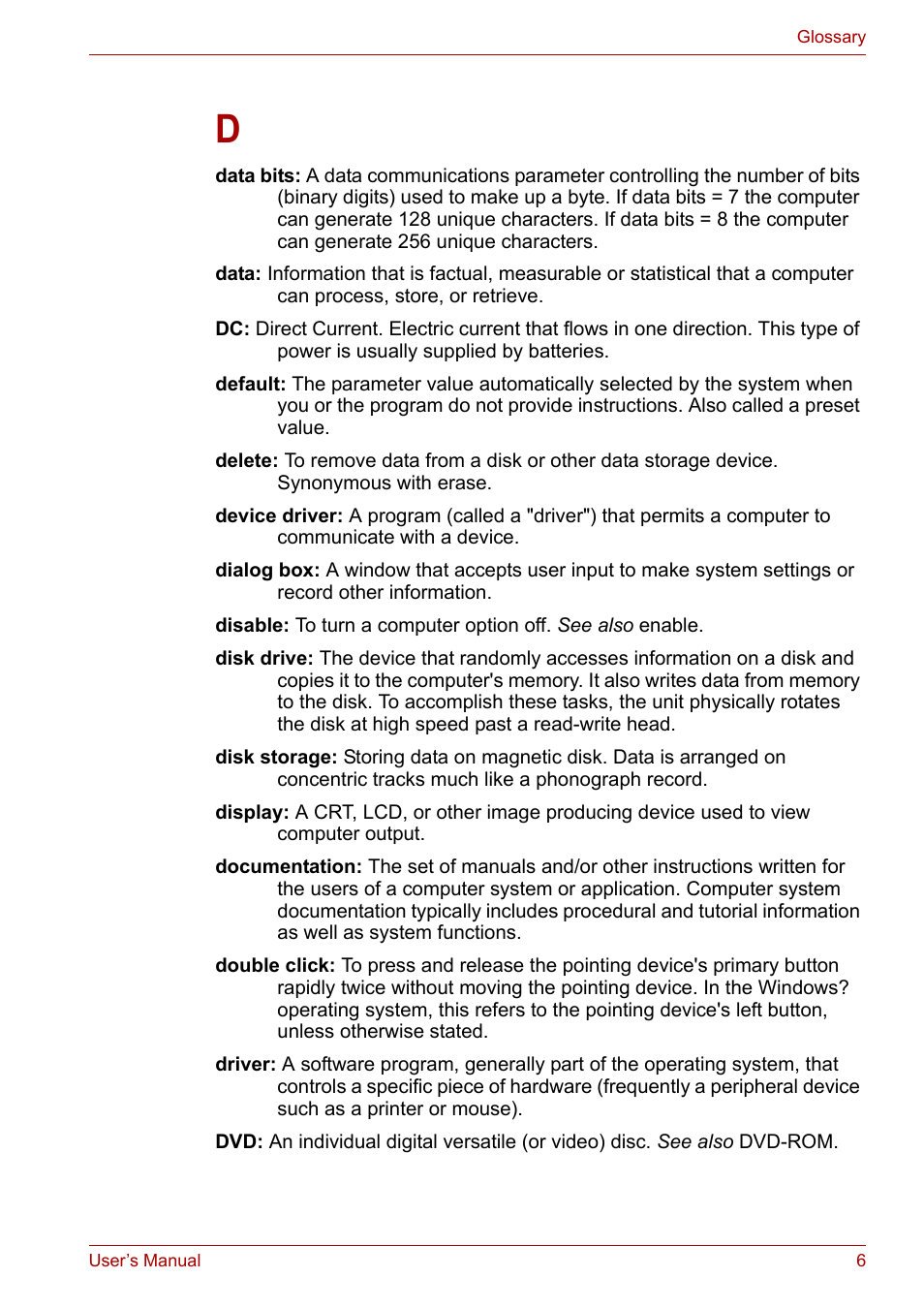 Toshiba Satellite A300D User Manual | Page 167 / 179