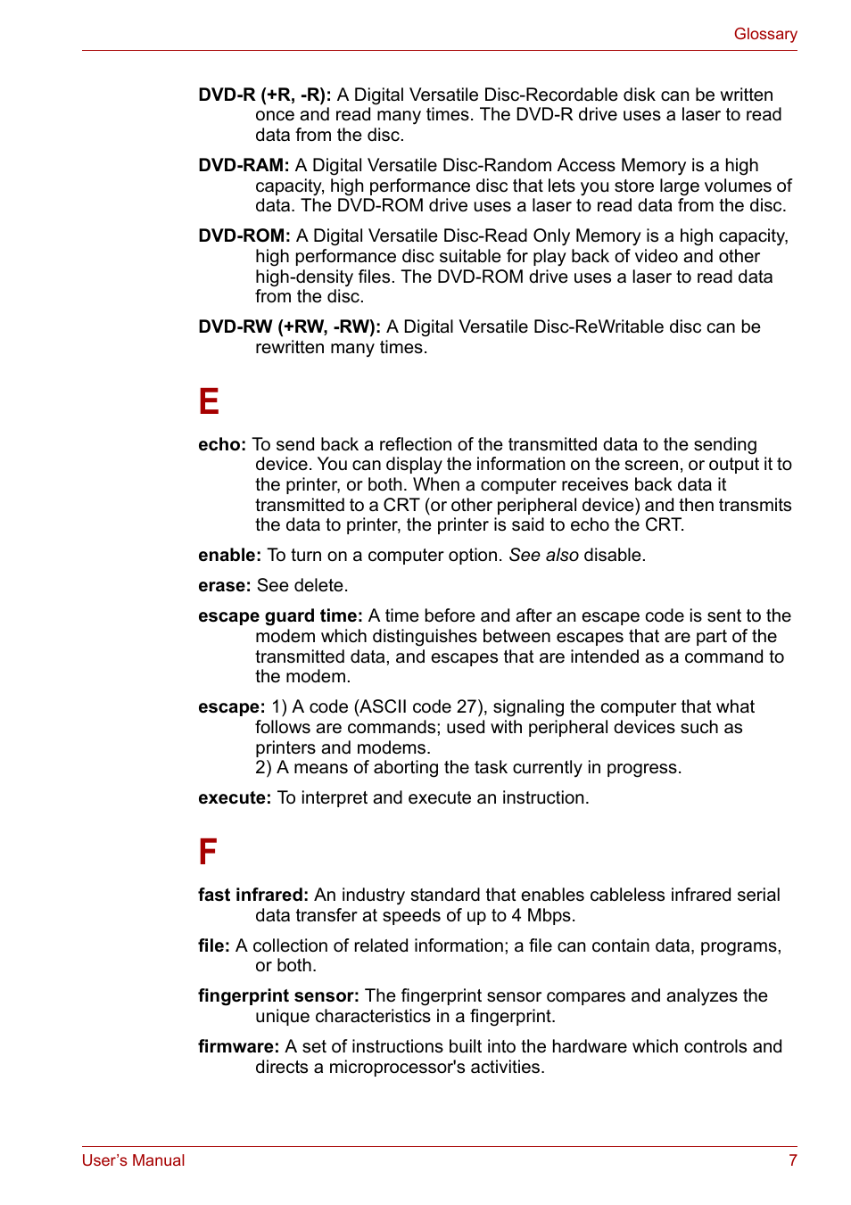 Toshiba Satellite A300D User Manual | Page 168 / 179