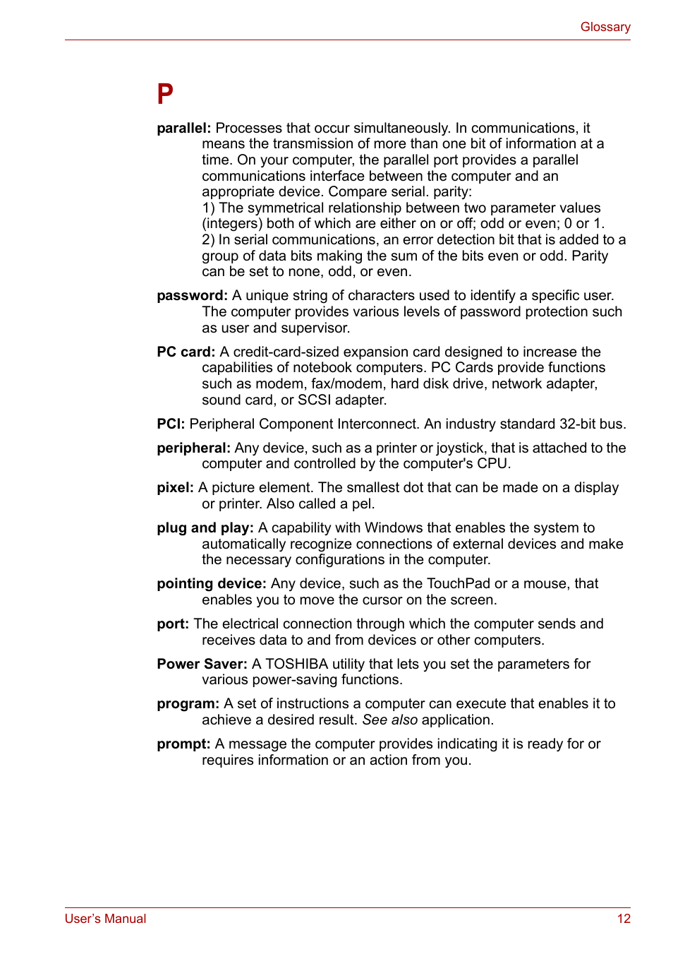 Toshiba Satellite A300D User Manual | Page 173 / 179