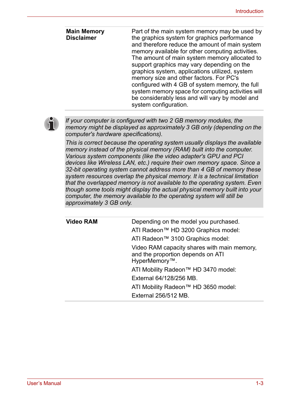 Toshiba Satellite A300D User Manual | Page 24 / 179