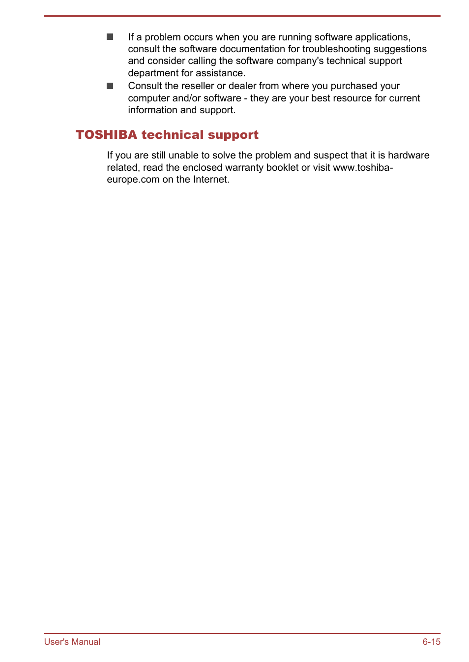 Toshiba technical support | Toshiba Satellite L50T-A User Manual | Page 123 / 142