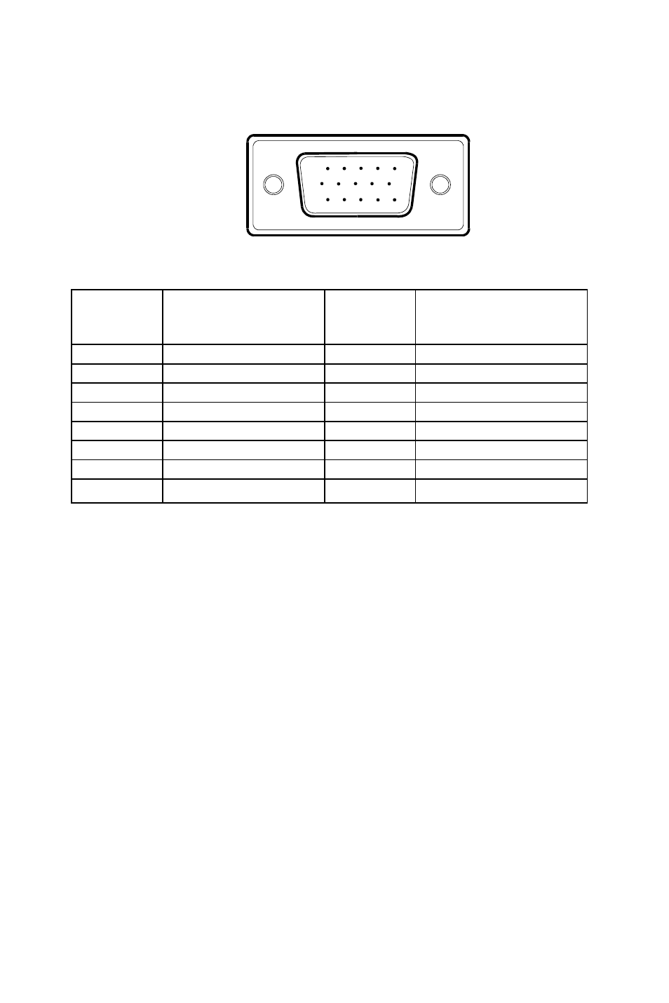 Connector pin assignment | AOC LM765s User Manual | Page 20 / 20