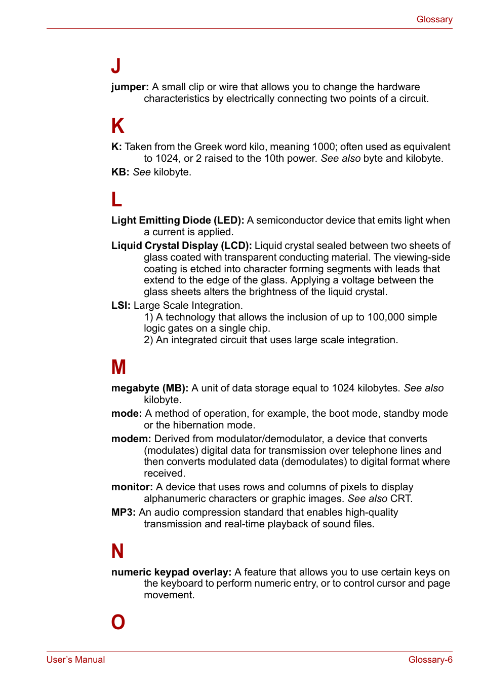 Toshiba Satellite A110 (PSAB0) User Manual | Page 156 / 158