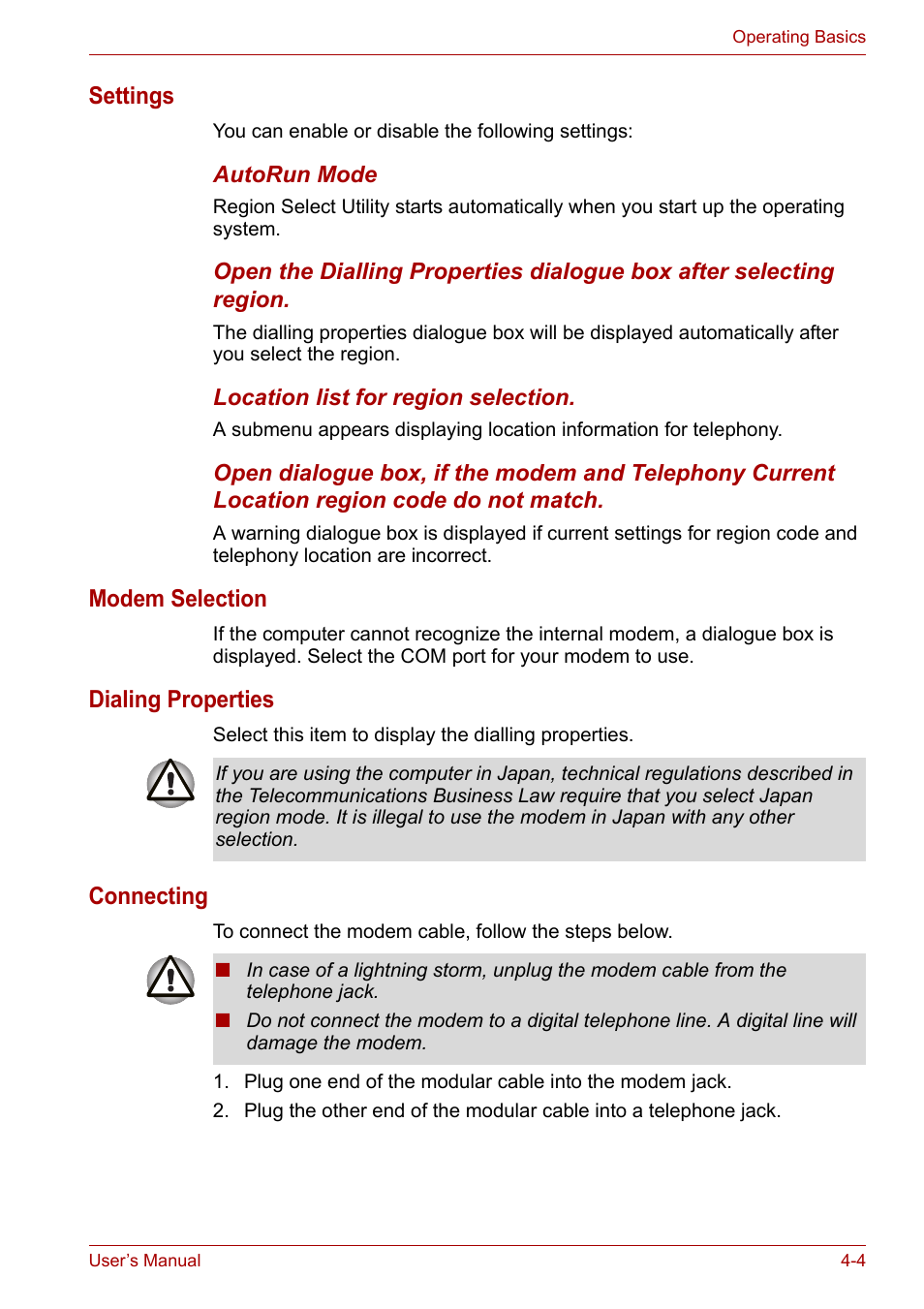 Toshiba Satellite A110 (PSAB0) User Manual | Page 61 / 158