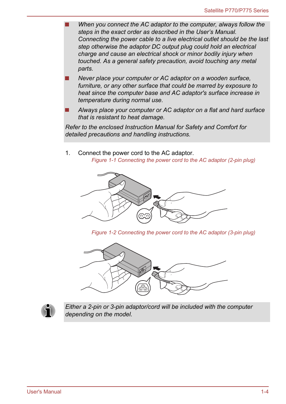 Toshiba Satellite P775 User Manual | Page 21 / 179