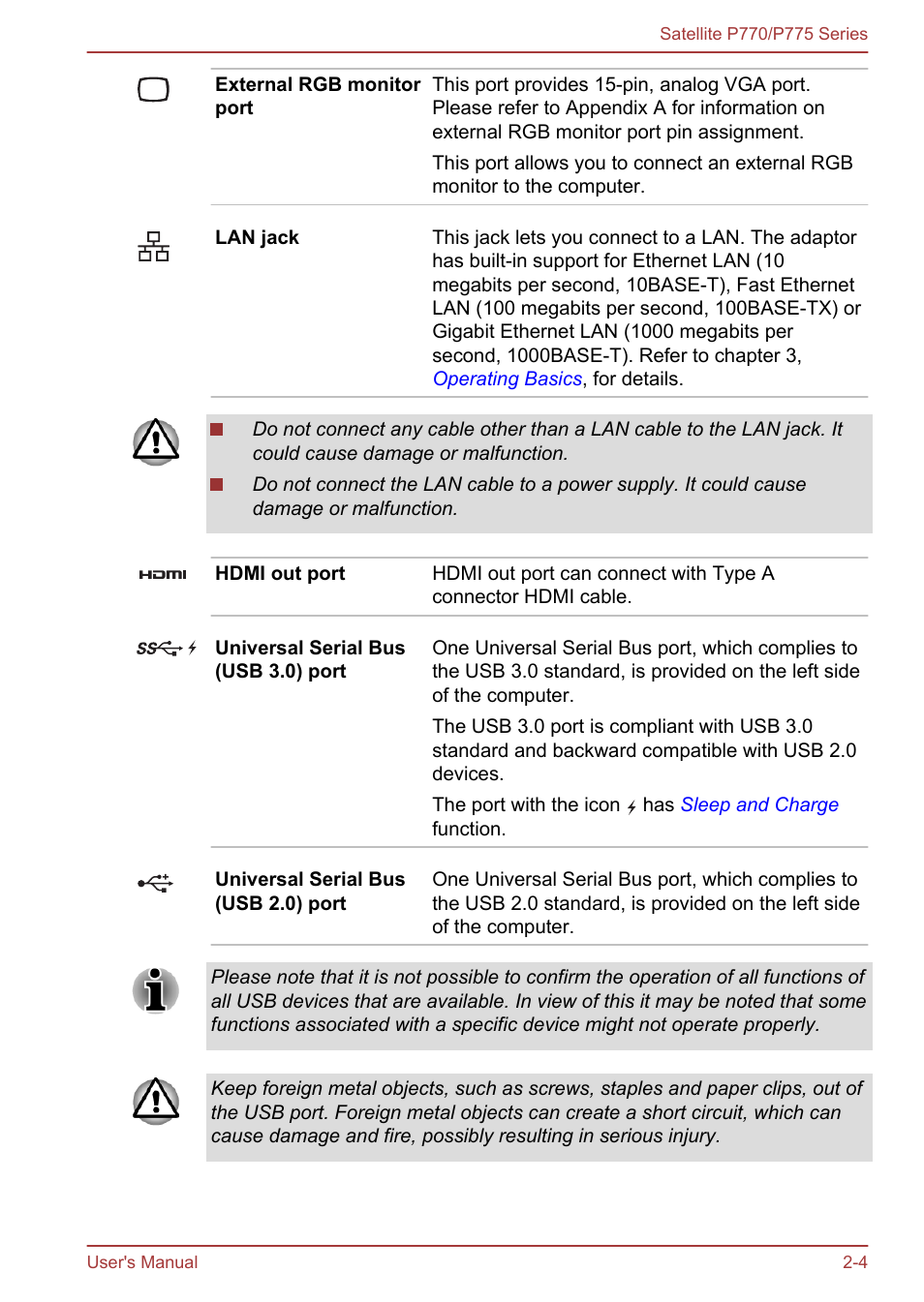 Toshiba Satellite P775 User Manual | Page 32 / 179