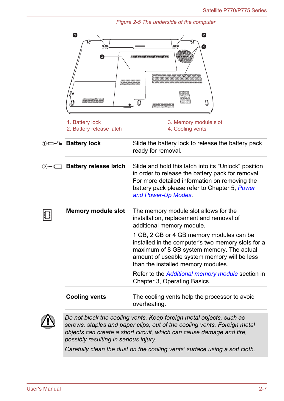 Toshiba Satellite P775 User Manual | Page 35 / 179