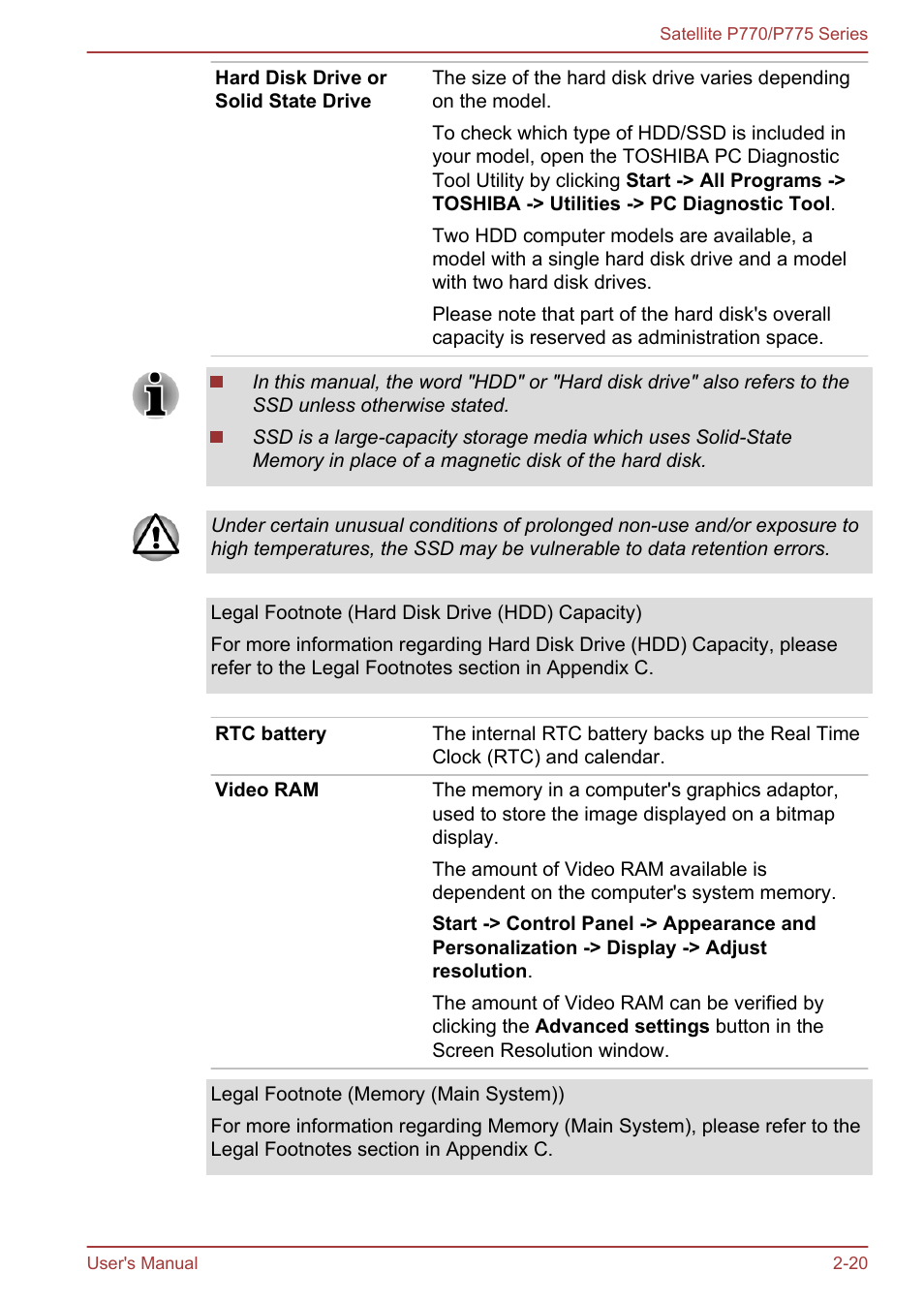 Toshiba Satellite P775 User Manual | Page 48 / 179