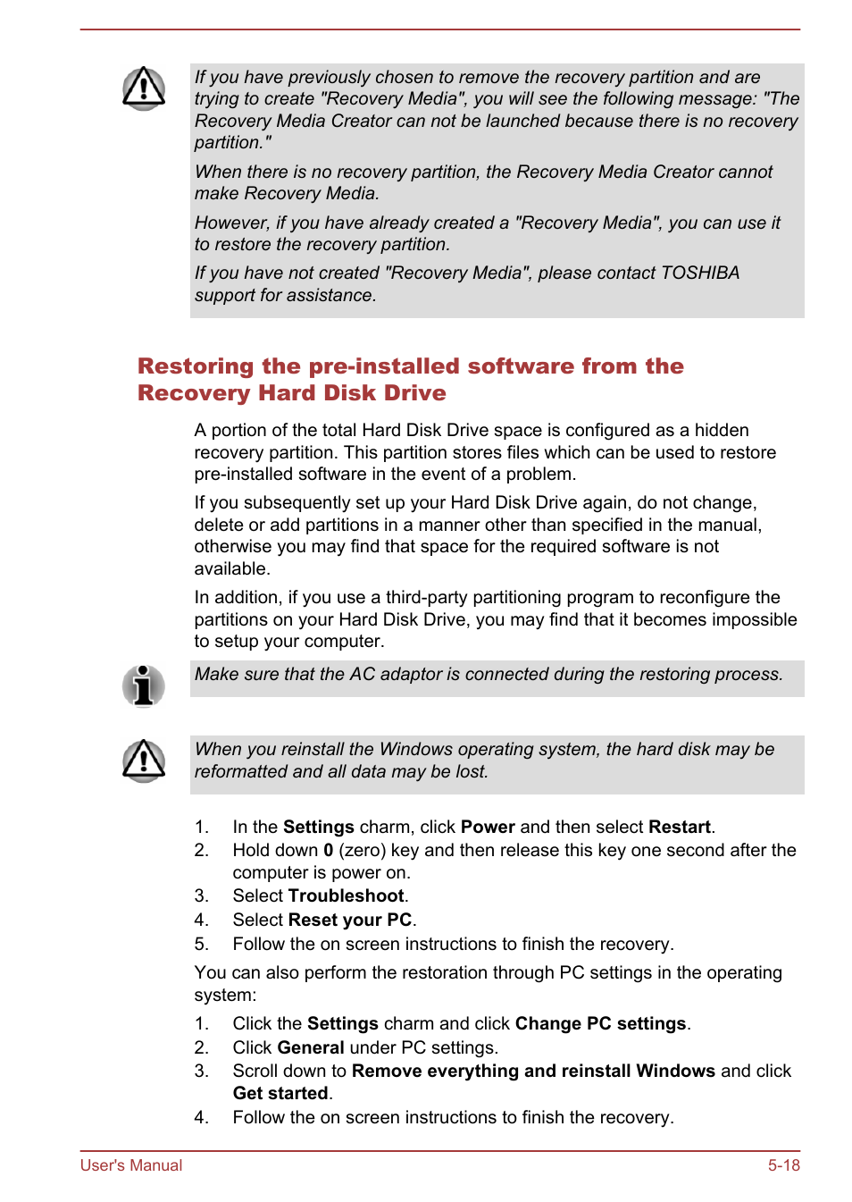 Toshiba Satellite S70-A User Manual | Page 106 / 143