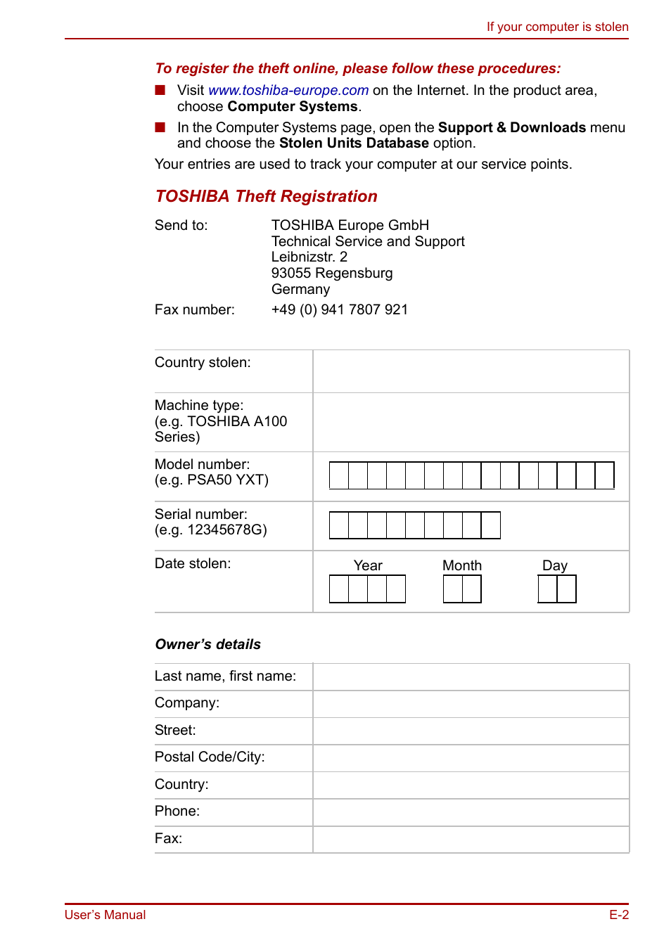 Toshiba Equium A100 (PSAAB) User Manual | Page 169 / 187