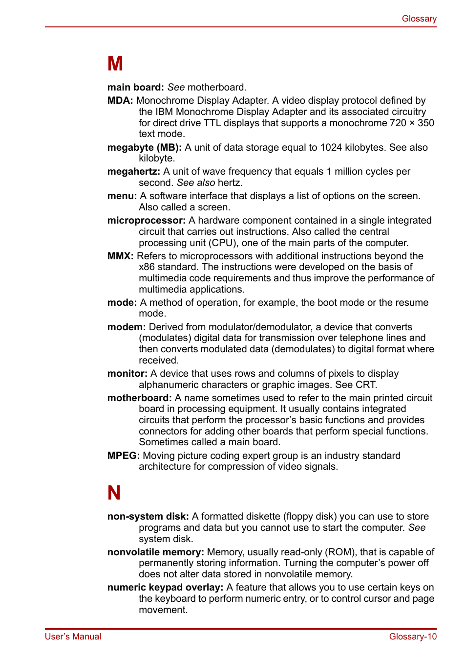 Toshiba Equium A100 (PSAAB) User Manual | Page 179 / 187