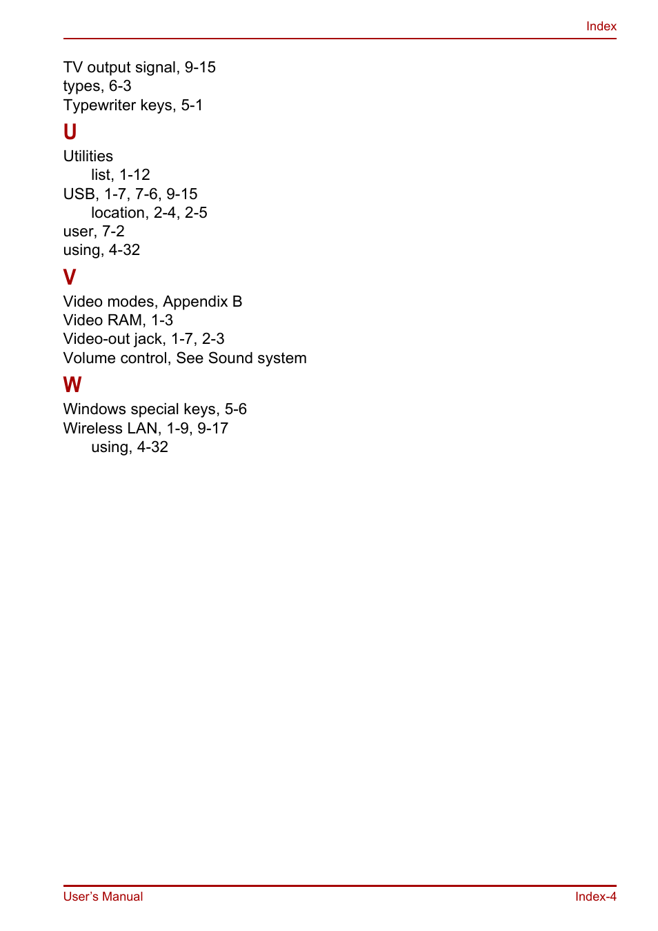 Toshiba Equium A100 (PSAAB) User Manual | Page 187 / 187