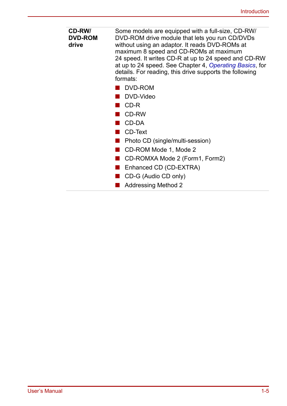 Toshiba Equium A100 (PSAAB) User Manual | Page 24 / 187
