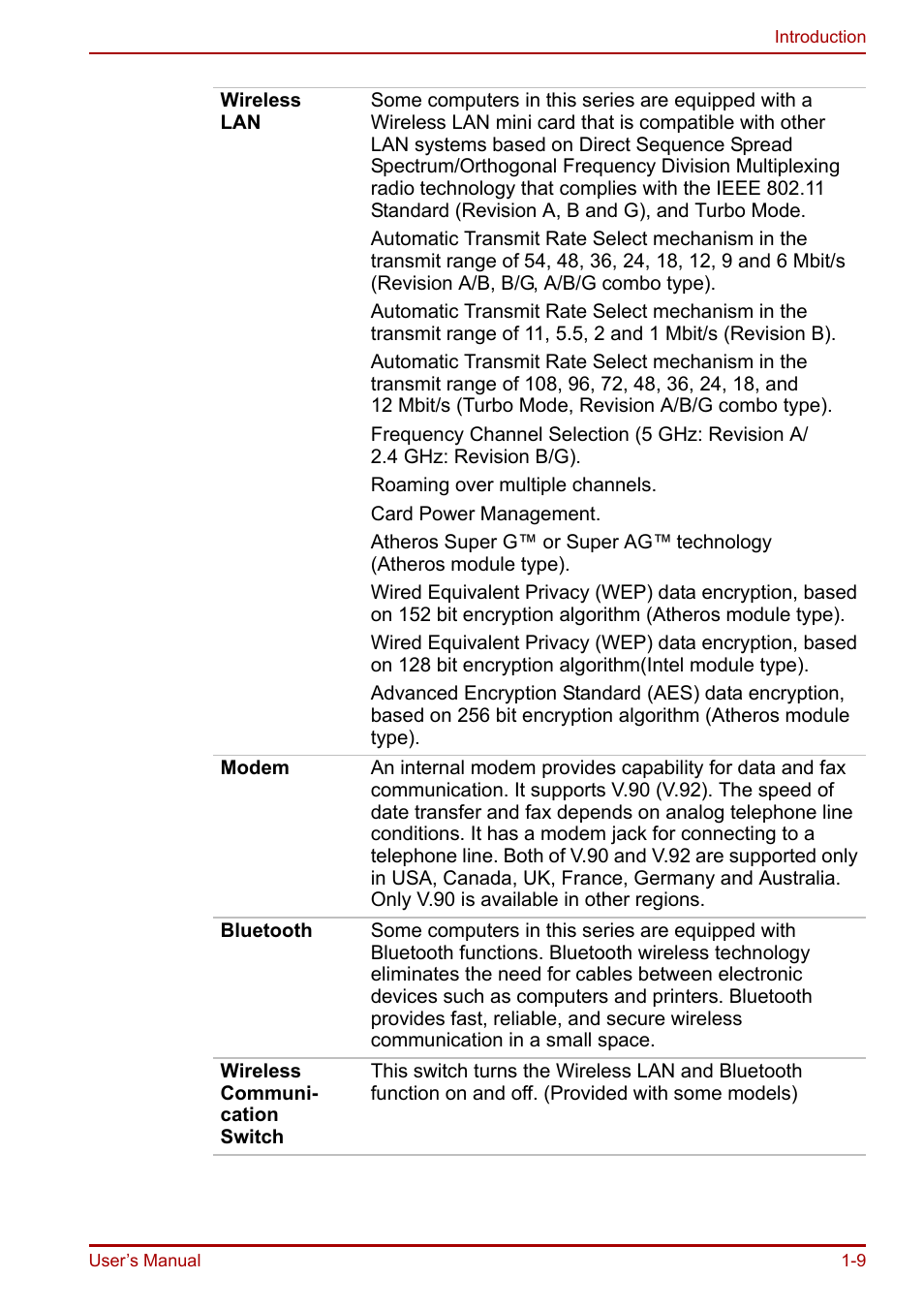 Toshiba Equium A100 (PSAAB) User Manual | Page 28 / 187