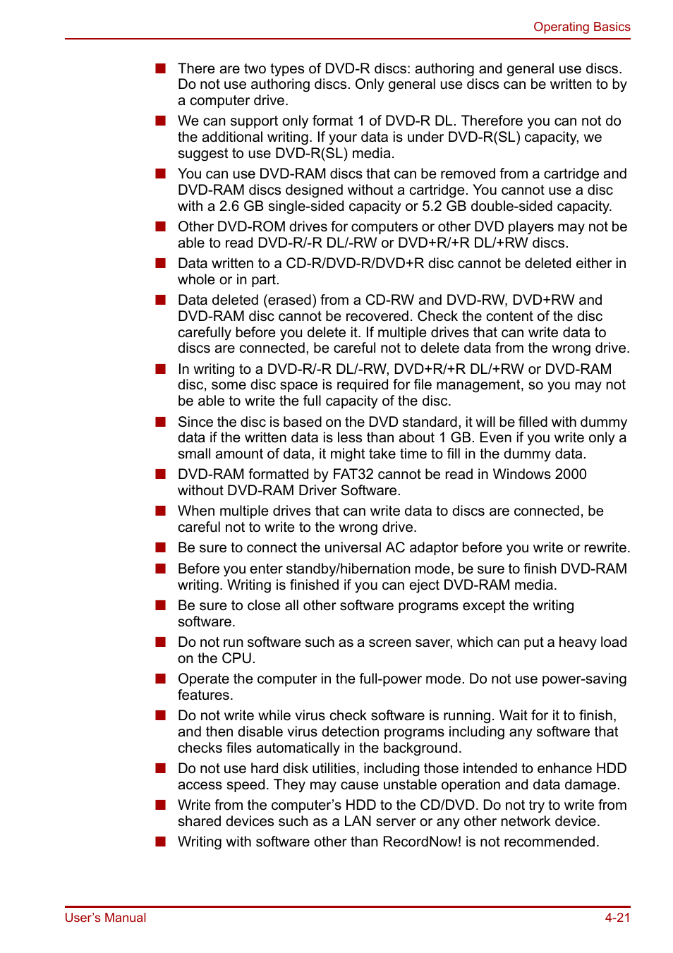 Toshiba Equium A100 (PSAAB) User Manual | Page 82 / 187