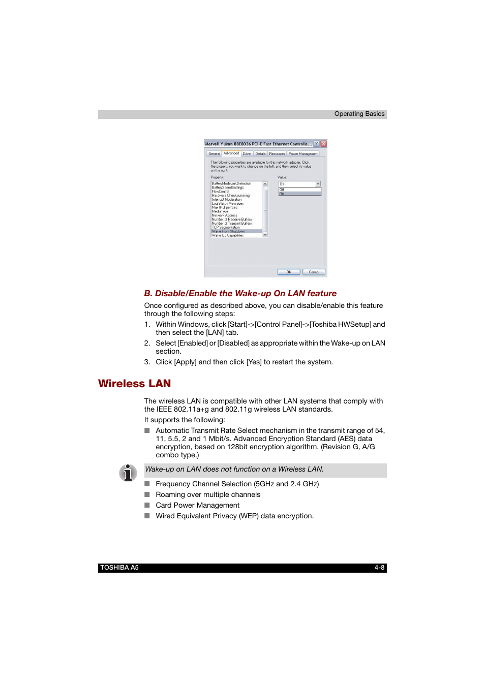 Wireless lan, Wireless lan -8 | Toshiba Tecra A5 User Manual | Page 77 / 178