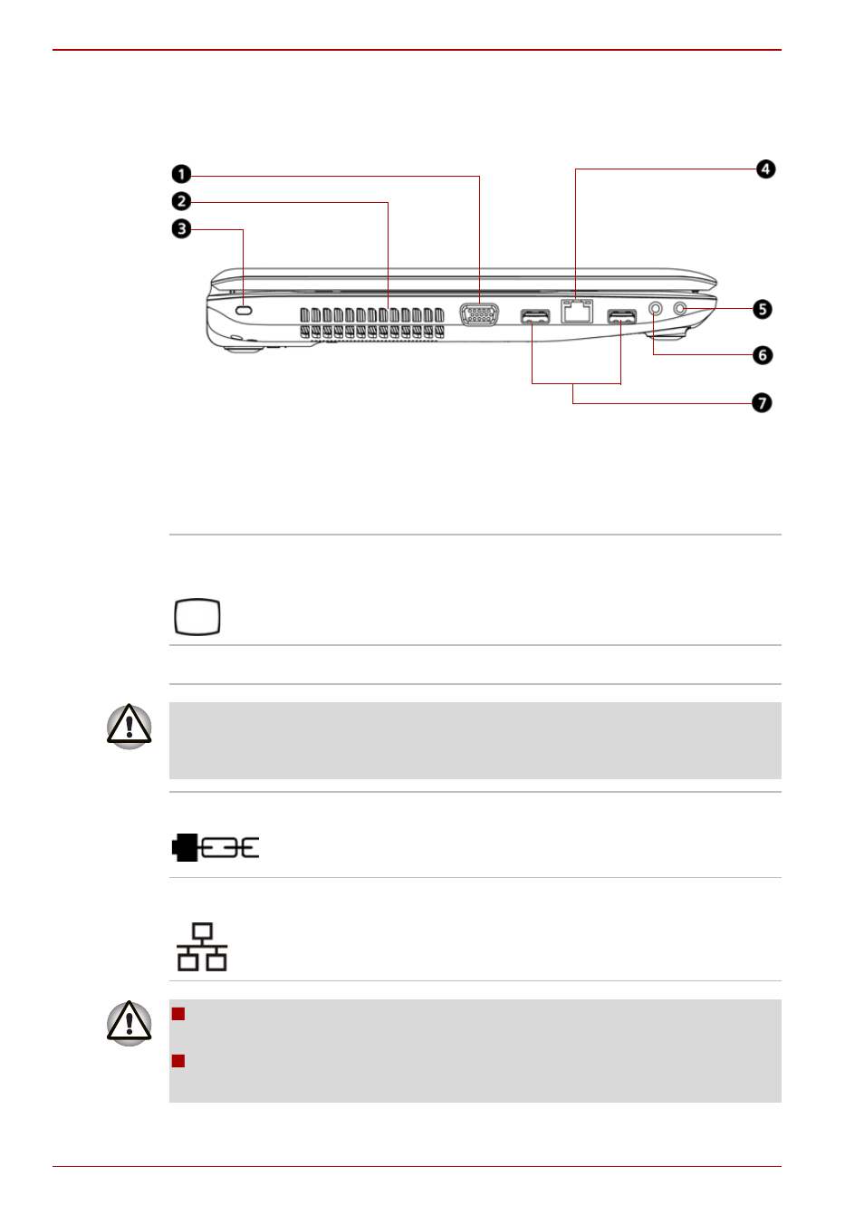 Left side, Left side -2 | Toshiba Satellite Pro C650D User Manual | Page 36 / 170