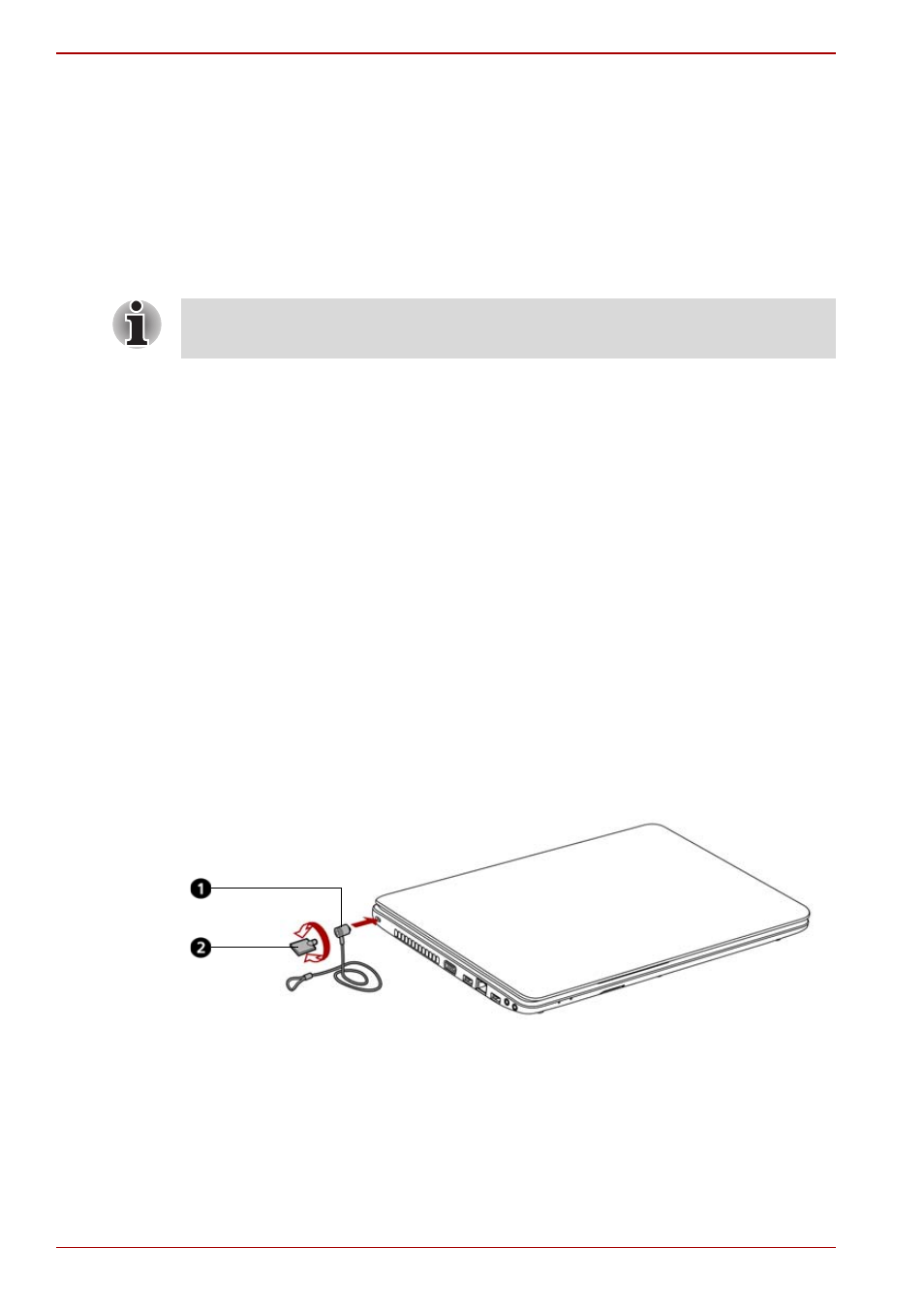 Security lock, Security lock -22, Connecting the security lock | Toshiba Satellite Pro C650D User Manual | Page 68 / 170