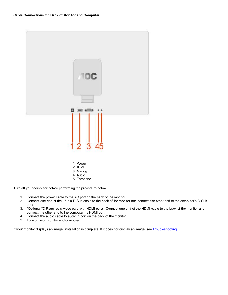 AOC 2218PH User Manual | Page 5 / 24