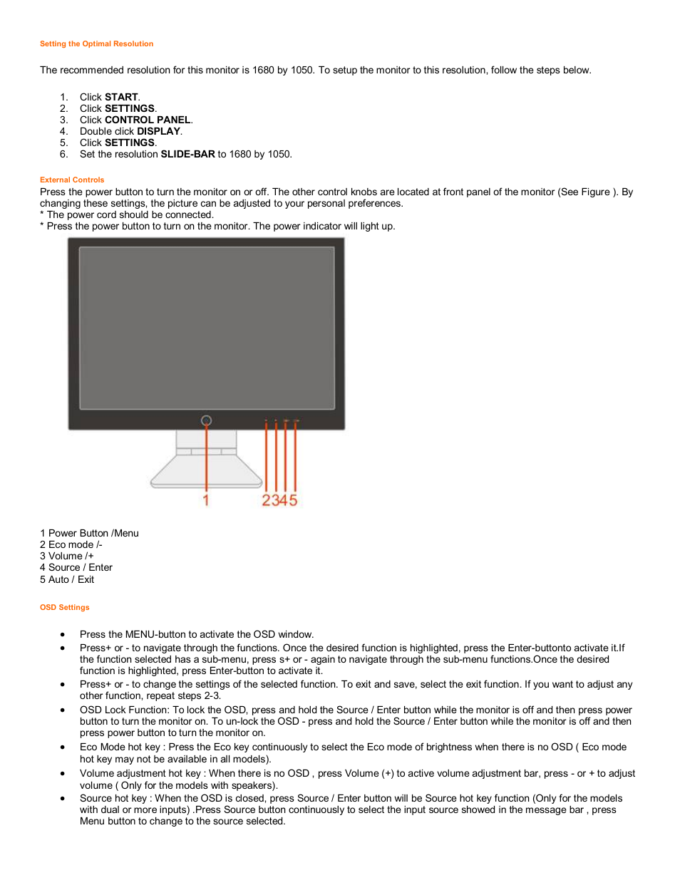 AOC 2218PH User Manual | Page 7 / 24