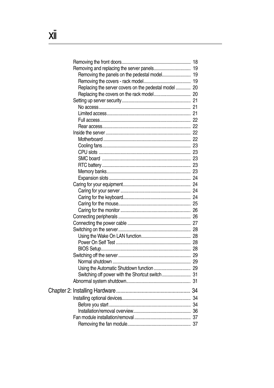 Toshiba Magnia 7010 User Manual | Page 12 / 182