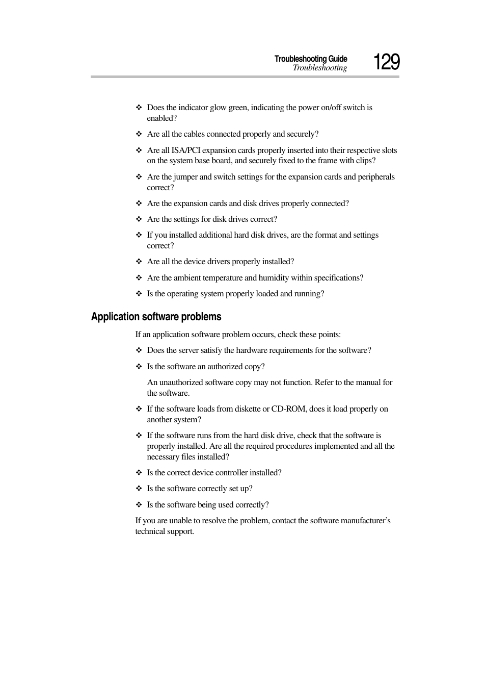 Application software problems | Toshiba Magnia 7010 User Manual | Page 145 / 182