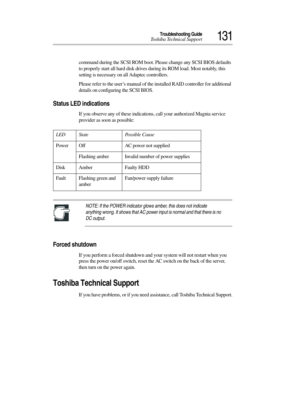 Toshiba technical support | Toshiba Magnia 7010 User Manual | Page 147 / 182