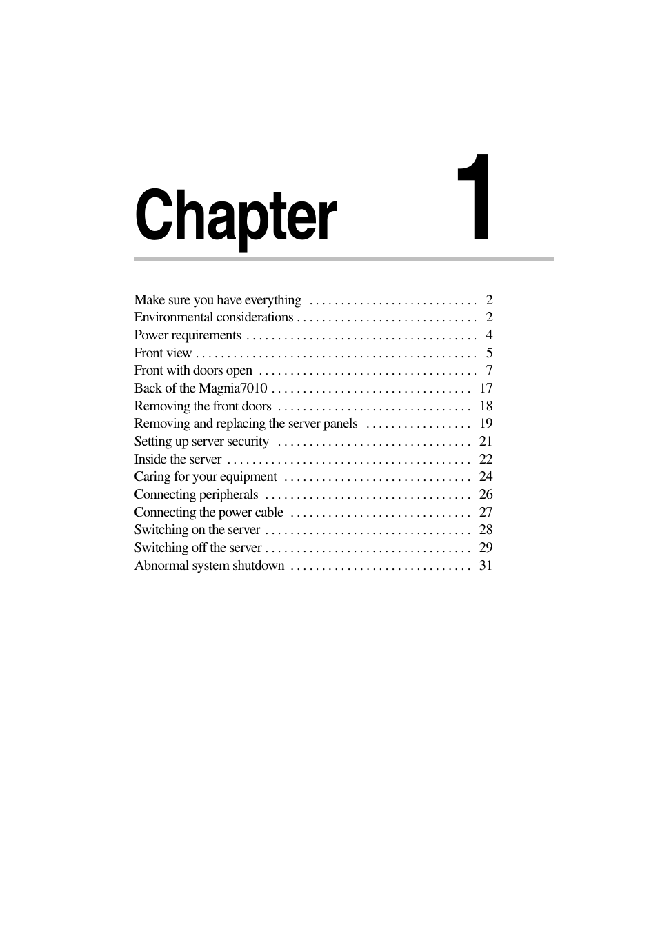 Toshiba Magnia 7010 User Manual | Page 17 / 182