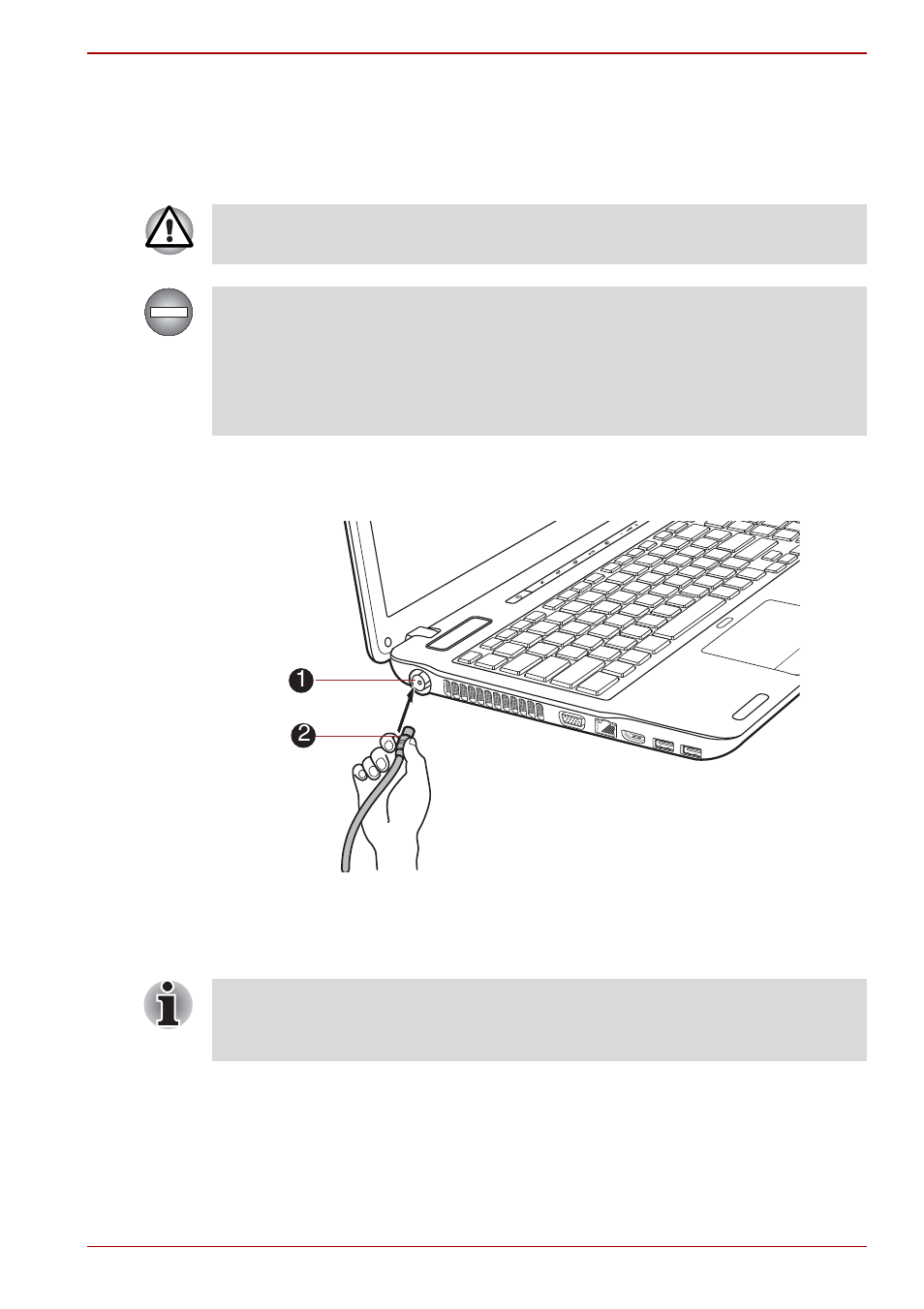 Connecting the cable | Toshiba Satellite P755 User Manual | Page 129 / 214